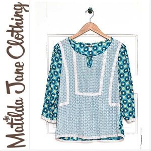 ✨ Matilda Jane Kaleidoscope Peasant Blouse top ✨